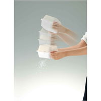 リッチェル つみ重ねザルバット コランダー&バット スクエア M ざる プラスチック製 抗菌加工 アイボリー 258499 1個（直送品）