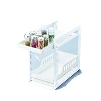 天馬 収納棚 ファビエ スライド式2段ラック 250浅深 組立式 273108 1個（直送品）