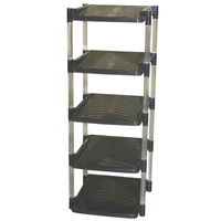 平和工業 シューズラック 5段 幅29.7cm クリスタル グレー 306964 1個