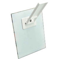 パラデック ミラー 3WAY ウォールミラー スタンドミラー 卓上 ハンドミラー 手鏡 花柄 鏡 かがみ 壁掛け 角型 長方形 ピンク（直送品）