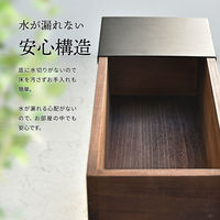 B.Bファニシング Lidプランターボックス 幅550×奥行220×高さ600mm ナチュラル ONPT0088TENAT 1台（直送品）