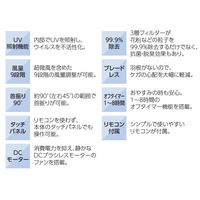 コンフォー クレスター COOL-X-001B ツインエアーサーキュレーター 黒 1台（直送品）