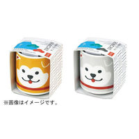 聖新陶芸 聖新 GD-92202 オメデタオチョコ ハチ公グレー黒松　1個（直送品）