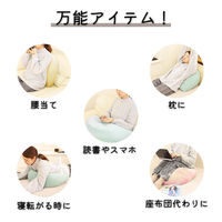 スマホ＆読書クッション BE　ベージュx3　スマホ 読書 クッション 腕 肩 腰 首 楽 椅子 腰当て デスク 血色 ニュアンス カラー（直送品）