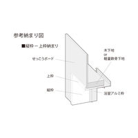 フクビ化学工業 UB枠 戸建住宅用UHタイプ 引戸UH-115 3方枠セット 抗菌 UH11S23 1セット(縦枠×2本、上枠×（直送品）