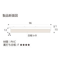 フクビ UB枠 戸建住宅用URタイプ 開戸UR-115 4方枠セット 抗菌 UR11D24 1セット(縦枠×2本、上枠×1本、下枠×1本)（直送品）