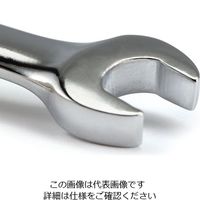 エスコ 19mm ラチェット片目片口スパナ(首振型/ロック付) EA684RD-19 1丁（直送品）