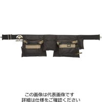 エスコ [12ポケット] ダブルツールポーチ(ベルト付) EA925CA-18 1個（直送品）