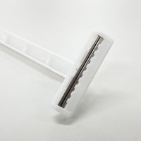 三和 二枚刃カミソリ ホワイト(マット袋入) RA-2WM-100 1ケース（100個）（直送品）