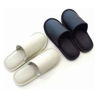 オクムラ スリッパ マッドビニールレザー Lサイズ ベージュ 295167 1個（直送品）