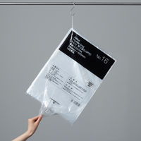 【ポリ袋】アスクル 吊るしひも付き規格袋 LDPE 0.02mm厚 16号 透明 1袋（100枚入） オリジナル