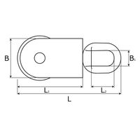 和気産業 ステンサンマブロック 50mm BK-546 1個（直送品）