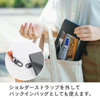 キングジム FLATTY ONE MILE(フラッティ ワンマイル) Mサイズ 黒 5564クロ 1個（直送品）