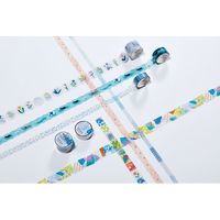 キングジム HITOTOKI ヒトトキ ソ-ダ 透明マスキングテープ レ-ス 15mm×4m CMTH15-003 1セット(1本×3)