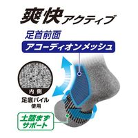 【アウトレット】【ソックス】コーコス信岡 ニオイクリア スニーカー先丸2P MIX フリーサイズ G-9237 1セット（2足）