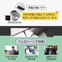 オウルテック PD100W対応USB Type-C-Type-Cケーブル 1mブラック OWL-CBKGBCC10-BK 1個