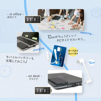 オウルテック 断線に強いL字型Type-AtoType-Cケーブル ブラック10cm OWL-CBKTC1L-BK 1個