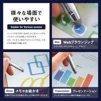 オウルテック 摩擦に強い導電繊維採用 ストラップホール付き タッチペン ピンク OWL-TPSE05-PK 1個