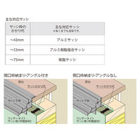 フクビ化学工業 ウェザータイト サッシ用 角部材53 対応かかり代~53mm WTSK53 1セット(10個入)（直送品）