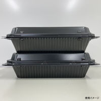 弁当容器　BF-611 黒　400枚(50枚×8) 0740611000520　シーピー化成（直送品）