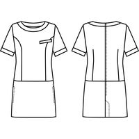 シロタコーポレーション チュニック E-3144 1枚　白衣（直送品）