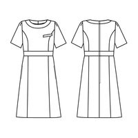 シロタコーポレーション ワンピース E-3151 1枚　白衣（直送品）