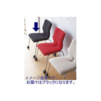 【アウトレット】NOWY STYL GROUP コンベルサ ソフトフィットタイプ キャスター付 ブラック 1セット(4脚入)（直送品）
