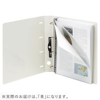 リヒトラブ リクエスト Ｄ型リングファイル 4穴 A4タテ 背幅41mm 青 G1270-24 1箱（10冊入）