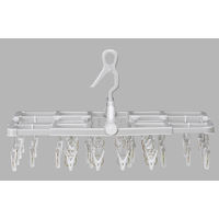 ツウィンモール 洗濯物干しスライドハンガー グレー 38ピンチ BEILU BE-02G 1箱