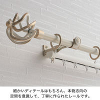 TOSO 装飾カーテンレール〈クラスト・Aキャップ・アンティークBK〉W3.1mセット 4975559783536 1セット（直送品）