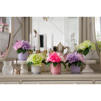 ファミリー・ライフ タイマー付きLEDフラワーグラス 幅180×奥行200×高さ210mm ラベンダー a3003120 1個（直送品）