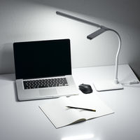 デスクライト LED スタンドライト 調光 2灯 昼光色 830lm SDL13D01WH ヤザワコーポレーション 1台