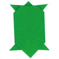 トーヨー 単色おりがみ 17.6cm みどり 065116 1袋(100枚)