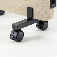 サンワサプライ 吸音パネル 3連パーティション 幅1800×奥行32×高さ1620mm ベージュ SPT-CN5BG 1台（直送品）