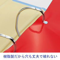 アスクル カラーインデックス A4タテ インデックスシート 2穴 6山 PP製 1組  オリジナル（わけあり品）