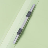 アスクル　フラットファイルPP製　A4タテ厚とじ　背幅28mm　グリーン　5冊  オリジナル（わけあり品）