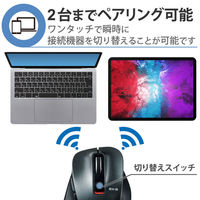 エレコム ワイヤレスマウス 無線 Bluetooth 静音 5ボタン M ガンメタリック M-XGM15BBSGM/EC 1個（わけあり品）
