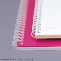 LIHIT LAB. AQUA DROPs ツイストノート 黄緑 セミB5・29穴 N1608-6 1冊