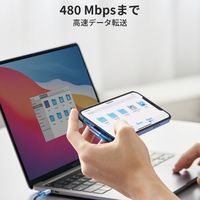 ライトニングケーブル 1m L字 18W USB（C）[オス]-Lightning[オス] 1個 UGREEN
