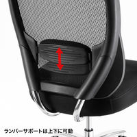 高耐荷重オフィスチェア ブラック SNC-NET23BK 1個（直送品）