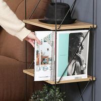 不二貿易 EZBO ワイヤーラック ６段 幅420×奥行310×高さ1700mm オークナチュラル 77566 1台（直送品）