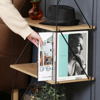 不二貿易 EZBO ワイヤーラック ６段 幅620×奥行310×高さ1700mm オークナチュラル 77567 1台（直送品）