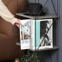 不二貿易 EZBO ワイヤーラック ５段 幅420×奥行310×高さ1365mm グレー 77554 1台（直送品）