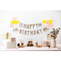 いろは出版 バースデーバルーン ガーランド2 [HAPPY BIRTHDAY] レトロ SBG2-01 1セット（直送品）