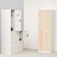 【軒先渡し】アスプルンド ユニット式ミニロッカー H900 ホワイト 幅300×奥行500×高さ900mm 1台（直送品）