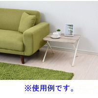 YAMAZEN（山善） ミニテーブル ロータイプ 幅500×奥行440×高さ350mm アンティークアイボリー/ホワイト YST-5040L 1台（直送品）