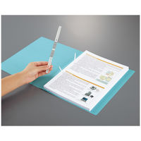 コクヨ フラットファイルNEOS（ネオス）　厚とじ A4タテ 25mmとじ 2穴　ターコイズブルー（青）  30冊　フ-NEW10B