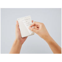 コクヨ ソフトリングノート(方眼ドット罫) A7 80枚 透明 メ-SV578WT-T 1セット(5冊)