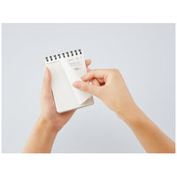 コクヨ ソフトリングノート(5mm方眼罫) A7 70枚 ブラック メ-SV477S5-D 1セット(5冊)