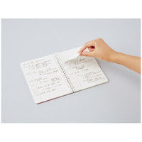 コクヨ（KOKUYO） ソフトリングノート（ドット入り罫線） B6 80枚 ピンク ス-SV348BT-P 1セット（5冊） 64321486（直送品）